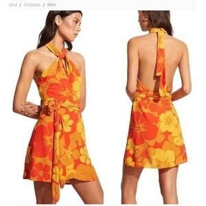 Faithfull the Brand Odette Surfs Up Minidress Size 6/Medium NWT